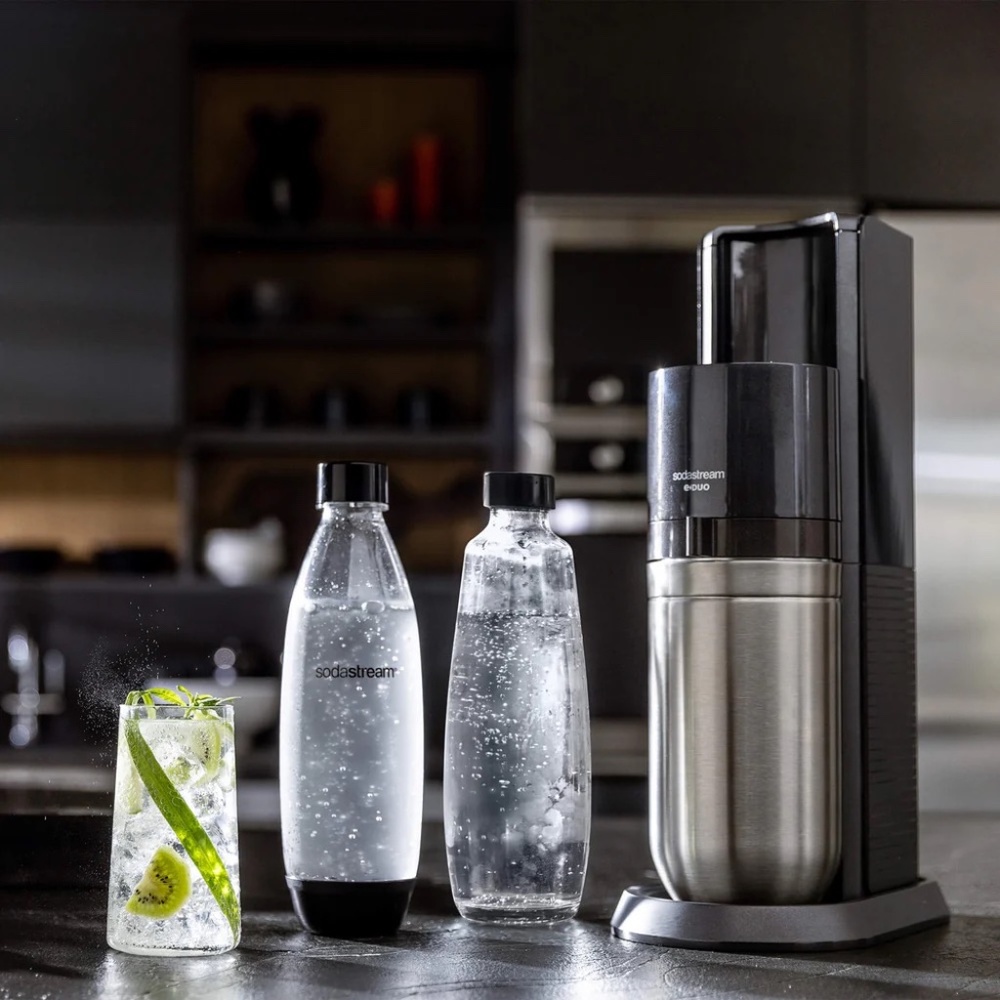BNIB Sodastream E-Duo + 1 Plastic & 1 Glass Bottle, Sparkling Water 239.99CAD